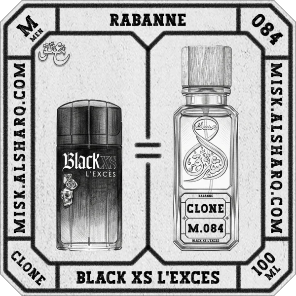 M.084-Clone-Rabanne-Black-Xs-Lexces-For Men